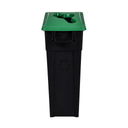 Abfallbehälter Abfall und Reinigung Kunststoff Mülltonne Deckel mit Einsatzöffnung Inhalt (Ltr):  65.  L: 380, B: 490, H: 700 (mm). Artikelcode: 8256181