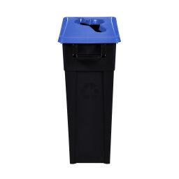 Abfallbehälter Abfall und Reinigung Kunststoff Mülltonne Deckel mit Einsatzöffnung Inhalt (Ltr):  65.  L: 380, B: 490, H: 700 (mm). Artikelcode: 8256182