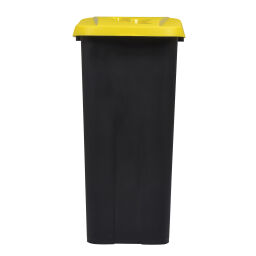 Abfallbehälter Abfall und Reinigung Kunststoff Mülltonne Scharnierdeckel mit Einsatzöffnung Inhalt (Ltr):  85.  L: 420, B: 570, H: 760 (mm). Artikelcode: 8256188
