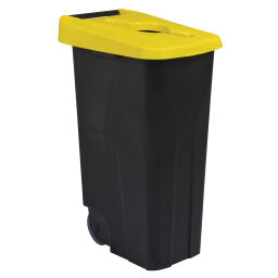 Poubelle de bureau et intérieur poubelles et produits de nettoyage poubelle en plastique couvercle à charnière fente d'introduction