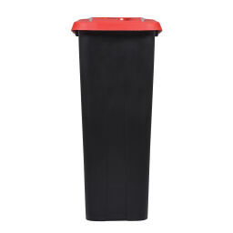 Waste bin Waste and cleaning plastic waste bin Hinged lid with insertion opening  Volume (ltr):  110.  L: 420, W: 570, H: 880 (mm). Article code: 8256194