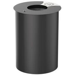 Outdoor waste bins Waste and cleaning steel waste pin with galvanized inner tray.  L: 520, W: 520, H: 713 (mm). Article code: 8256205