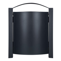 Outdoor waste bins Waste and cleaning steel waste pin with wall fixing.  L: 530, W: 270, H: 650 (mm). Article code: 8256245