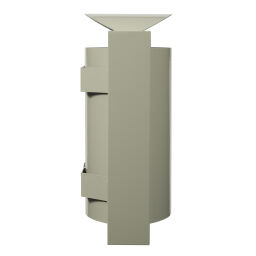 Outdoor waste bins Waste and cleaning steel waste pin with wall fixing.  L: 528, W: 272, H: 650 (mm). Article code: 8256300