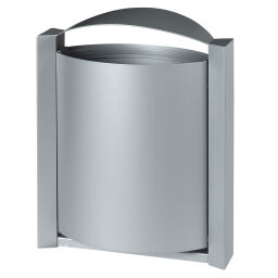 Outdoor waste bins Waste and cleaning steel waste pin with wall fixing.  L: 528, W: 272, H: 650 (mm). Article code: 8256303