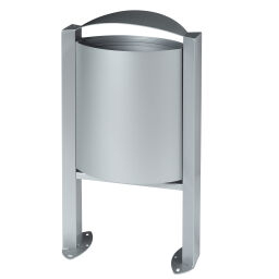 Outdoor waste bins waste and cleaning steel waste pin on foot