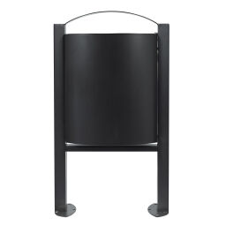 Outdoor waste bins Waste and cleaning steel waste pin on foot Version:  on foot.  L: 528, W: 272, H: 930 (mm). Article code: 8256309