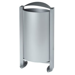 Outdoor waste bins waste and cleaning steel waste pin on foot