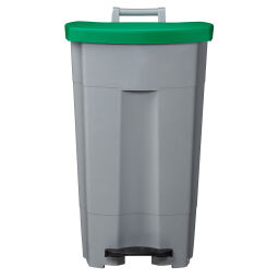 Afvalbak Afval en reiniging kunststof afvalbak met deksel op pedaalframe Opties:  grijze basis.  L: 510, B: 510, H: 895 (mm). Artikelcode: 8256358
