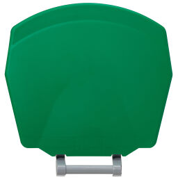 Abfallbehälter Abfall und Reinigung Kunststoff Mülltonne mit Deckel auf Ständer Option:  Korpus grau.  L: 510, B: 510, H: 895 (mm). Artikelcode: 8256358