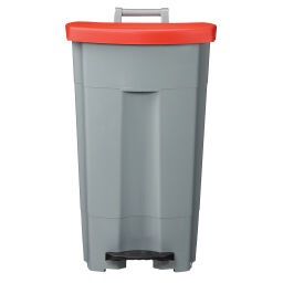 Abfallbehälter Abfall und Reinigung Kunststoff Mülltonne mit Deckel auf Ständer Option:  Korpus grau.  L: 510, B: 510, H: 895 (mm). Artikelcode: 8256359