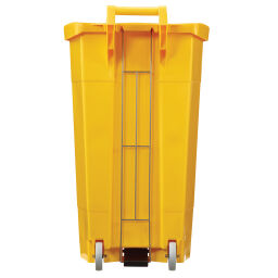 Abfallbehälter Abfall und Reinigung Kunststoff Mülltonne mit Deckel auf Ständer Option:  Korpus farbig.  L: 510, B: 510, H: 895 (mm). Artikelcode: 8256360