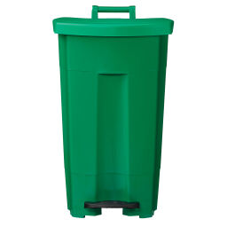 Afvalbak Afval en reiniging kunststof afvalbak met deksel op pedaalframe Opties:  gekleurde basis.  L: 510, B: 510, H: 895 (mm). Artikelcode: 8256361