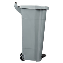 Waste bin Waste and cleaning plastic waste bin with lid to pedal frame Options:  grey body.  L: 510, W: 510, H: 895 (mm). Article code: 8256364