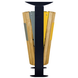Outdoor waste bins Waste and cleaning steel waste pin on foot Version:  on foot.  L: 530, W: 440, H: 1015 (mm). Article code: 8256366