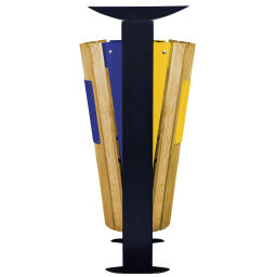 Outdoor waste bins Waste and cleaning steel waste pin on foot Version:  on foot.  L: 530, W: 440, H: 1015 (mm). Article code: 8256368
