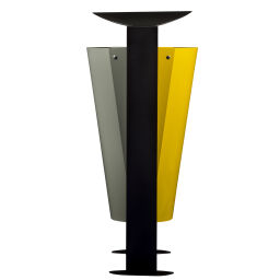 Outdoor waste bins Waste and cleaning steel waste pin on foot Version:  on foot.  L: 530, W: 440, H: 1015 (mm). Article code: 8256374