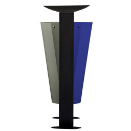Outdoor waste bins Waste and cleaning steel waste pin on foot Version:  on foot.  L: 530, W: 440, H: 1015 (mm). Article code: 8256375
