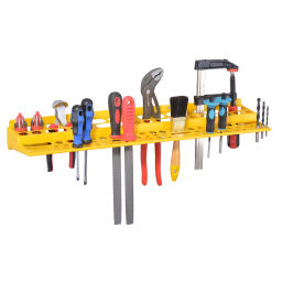 Workbench wall panel suitable for tools.  W: 610, D: 150, H: 68 (mm). Article code: 56457150
