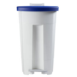 Abfallbehälter Abfall und Reinigung Kunststoff Mülltonne mit Deckel auf Ständer Option:  Korpus weiß.  L: 510, B: 510, H: 895 (mm). Artikelcode: 8256702
