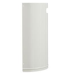 Outdoor waste bins Waste and cleaning steel waste pin with wall fixing Volume (ltr):  20.  L: 350, W: 190, H: 495 (mm). Article code: 8256869
