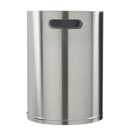 Outdoor waste bins Waste and cleaning steel waste pin with wall fixing Volume (ltr):  20.  L: 350, W: 190, H: 495 (mm). Article code: 8256870