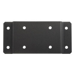 Waste sackholder waste and cleaning accessories wall mounting plate