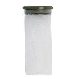 Waste sackholder Waste and cleaning waste bag holder lid with insertion opening Version:  lid with insertion opening.  L: 470, H: 120 (mm). Article code: 8257520