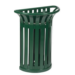 Outdoor waste bins Waste and cleaning steel waste pin post mounted bin.  L: 545, W: 350, H: 735 (mm). Article code: 8257945