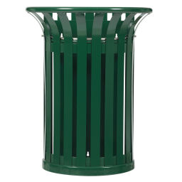 Abfalleimer für Außenbereich Abfall und Reinigung Stahl Mülltonne mit Standfuß .  L: 545, B: 350, H: 735 (mm). Artikelcode: 8257945