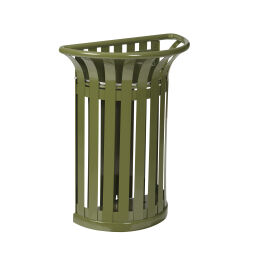 Abfalleimer für Außenbereich Abfall und Reinigung Stahl Mülltonne mit Standfuß .  L: 545, B: 350, H: 735 (mm). Artikelcode: 8257946