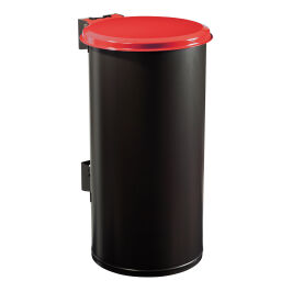 Outdoor waste bins Waste and cleaning steel waste pin with wall fixing.  L: 470, W: 420, H: 770 (mm). Article code: 8258144