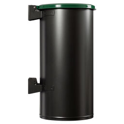 Outdoor waste bins Waste and cleaning steel waste pin with wall fixing.  L: 470, W: 420, H: 770 (mm). Article code: 8258148