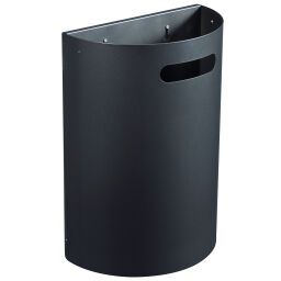 Outdoor waste bins Waste and cleaning steel waste pin with wall fixing Volume (ltr):  20.  L: 350, W: 190, H: 495 (mm). Article code: 8258338
