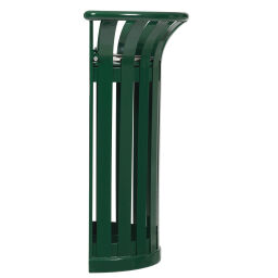 Outdoor waste bins Waste and cleaning steel waste pin with wall fixing.  L: 545, W: 310, H: 735 (mm). Article code: 8258375