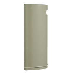 Outdoor waste bins Waste and cleaning steel waste pin with wall fixing Volume (ltr):  20.  L: 350, W: 190, H: 495 (mm). Article code: 8258395