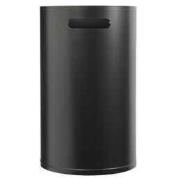 Outdoor waste bins Waste and cleaning steel waste pin with wall fixing Volume (ltr):  40.  L: 400, W: 215, H: 660 (mm). Article code: 8258404