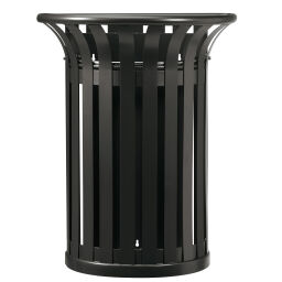 Outdoor waste bins Waste and cleaning steel waste pin with wall fixing.  L: 545, W: 310, H: 735 (mm). Article code: 8258409