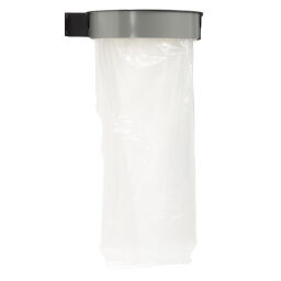 Waste sackholder waste bag holder with 2 compartments and wall fixing