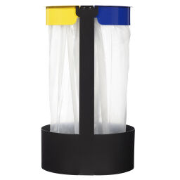 Waste sackholder Waste and cleaning waste bag holder with 2 compartments on foot Version:  with 2 compartments on foot.  L: 500, W: 450, H: 900 (mm). Article code: 8258799