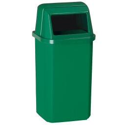 Outdoor waste bins Waste and cleaning plastic waste bin lid with insertion opening Article arrangement:  New.  L: 300, W: 300, H: 610 (mm). Article code: 8259718