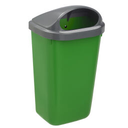 Abfalleimer für Außenbereich Abfall und Reinigung Kunststoff Mülltonne Deckel mit Einsatzöffnung Artikelzustand:  Neu.  L: 430, B: 340, H: 780 (mm). Artikelcode: 8259861