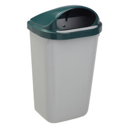 Abfalleimer für Außenbereich Abfall und Reinigung Kunststoff Mülltonne Deckel mit Einsatzöffnung Artikelzustand:  Neu.  L: 430, B: 340, H: 780 (mm). Artikelcode: 8259864