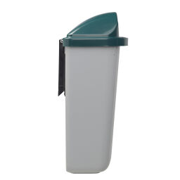 Outdoor waste bins Waste and cleaning plastic waste bin lid with insertion opening Article arrangement:  New.  L: 430, W: 340, H: 780 (mm). Article code: 8259864