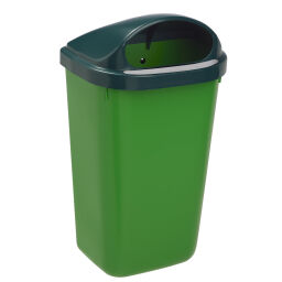 Abfalleimer für Außenbereich Abfall und Reinigung Kunststoff Mülltonne Deckel mit Einsatzöffnung Artikelzustand:  Neu.  L: 430, B: 340, H: 780 (mm). Artikelcode: 8259866