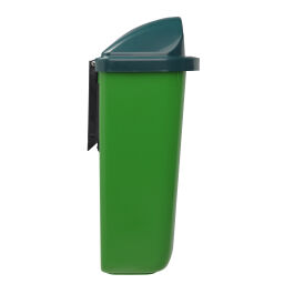 Outdoor waste bins Waste and cleaning plastic waste bin lid with insertion opening Article arrangement:  New.  L: 430, W: 340, H: 780 (mm). Article code: 8259866