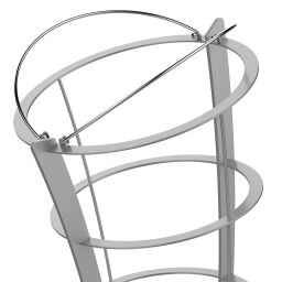 Waste sackholder waste bag holder on foot