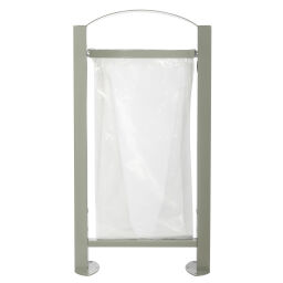 Poubelle extérieure autoportante acier en polyester sur pied
