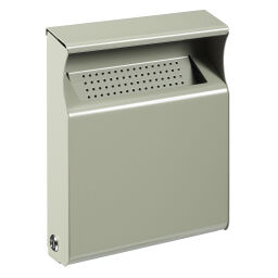 Ashtray and litter bin Waste and cleaning wall mounted ashtray with stub out grid Volume (ltr):  2.  L: 230, W: 60, H: 280 (mm). Article code: 8256435