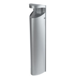 Ashtray and litter bin Waste and cleaning cigarette waste bin with wall fixing.  L: 200, W: 200, H: 970 (mm). Article code: 8256498